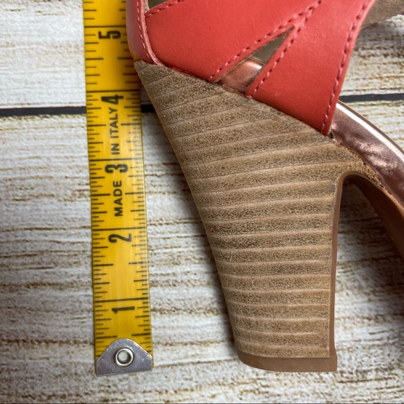 EUC Seychelles Heritage On The Floor Coral Dress Sandals Sz 7 - Picture 9 of 10